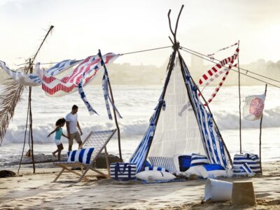 tipi sur la plage