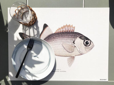 set de table motif poisson