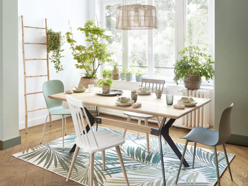 Une salle à manger à l’esprit végétal