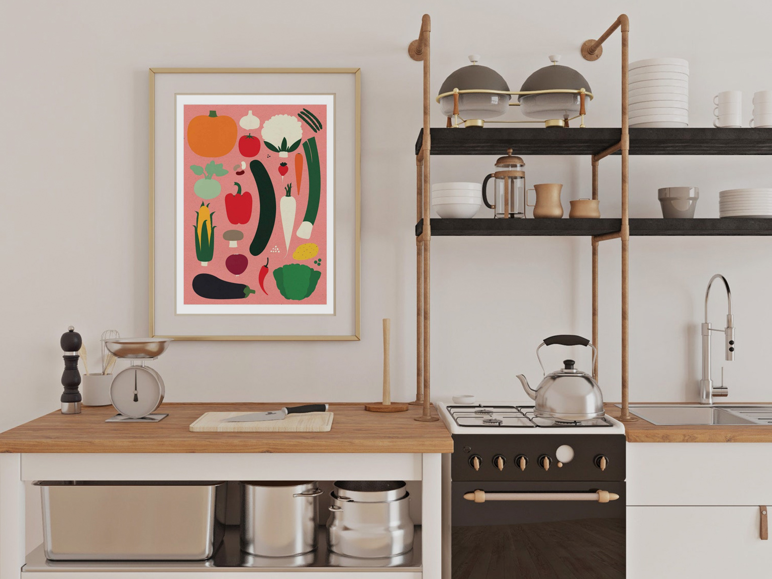 Où trouver une affiche de cuisine moderne et colorée - Joli Place