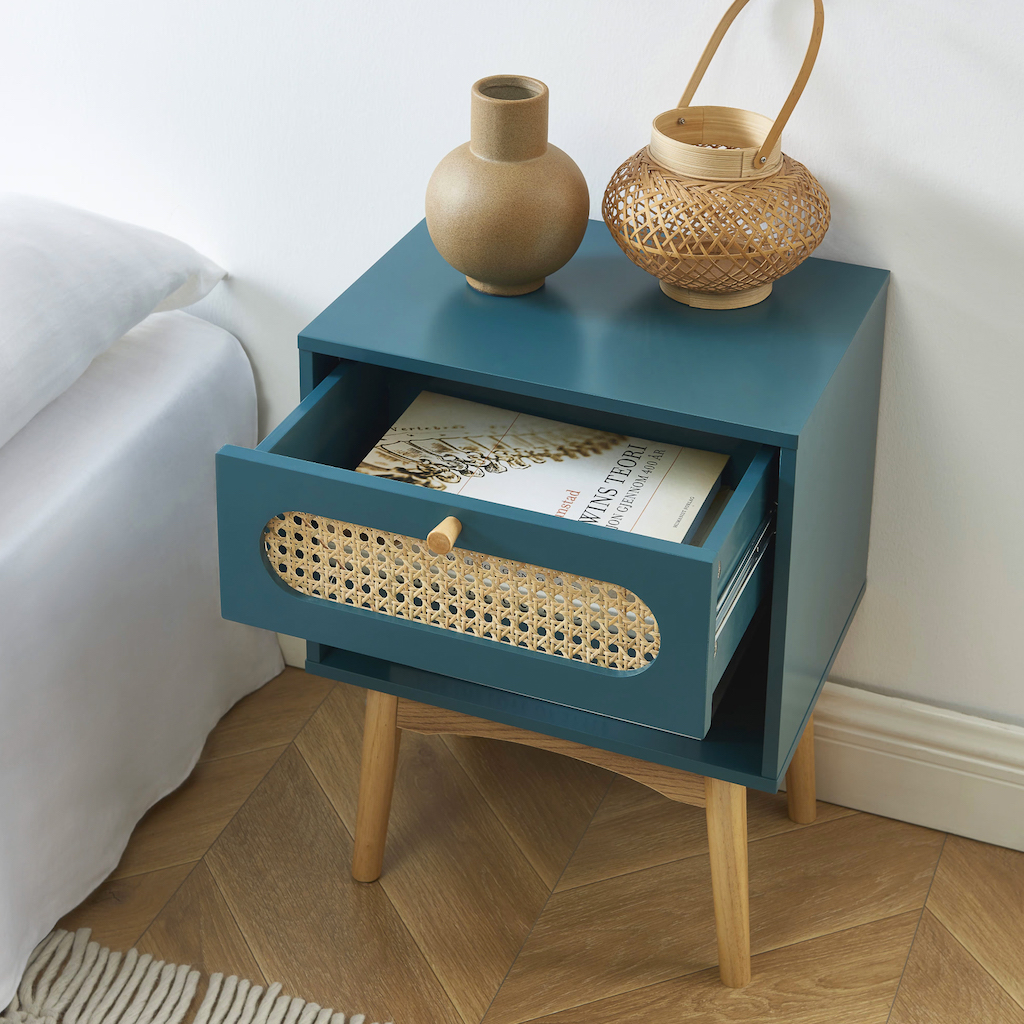 mobilier bleu canard