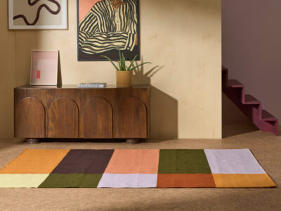 tapis carreaux multicolroe