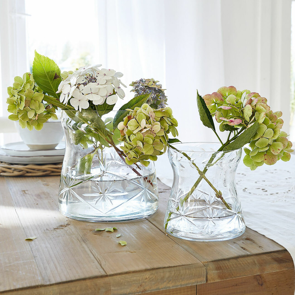 vases en verre vintage