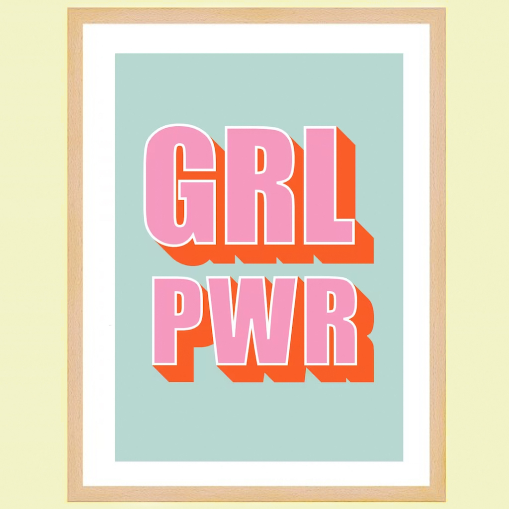 idée cadeau fille ado affiche girl power