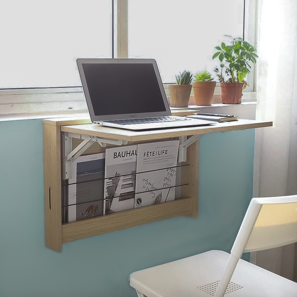 bureau mural rabattable extra plat