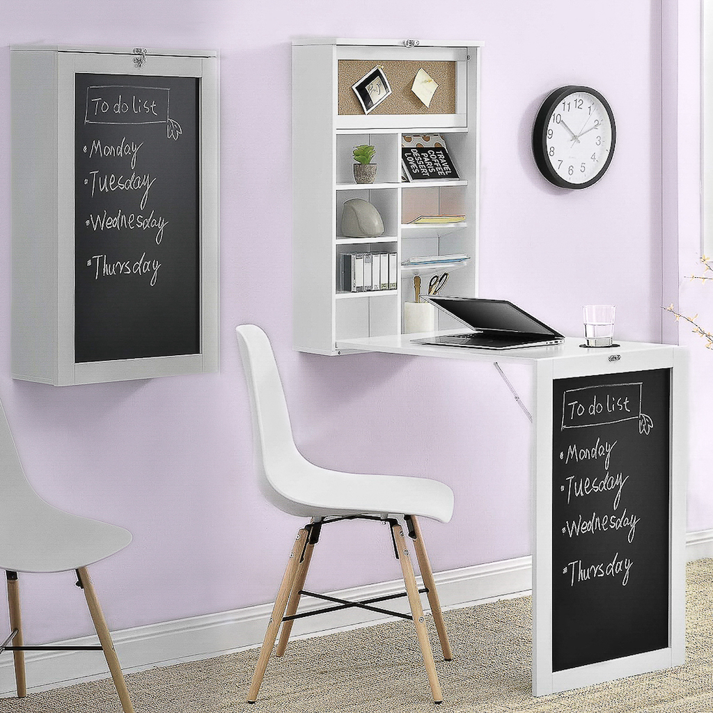 bureau mural rabattable extra plat