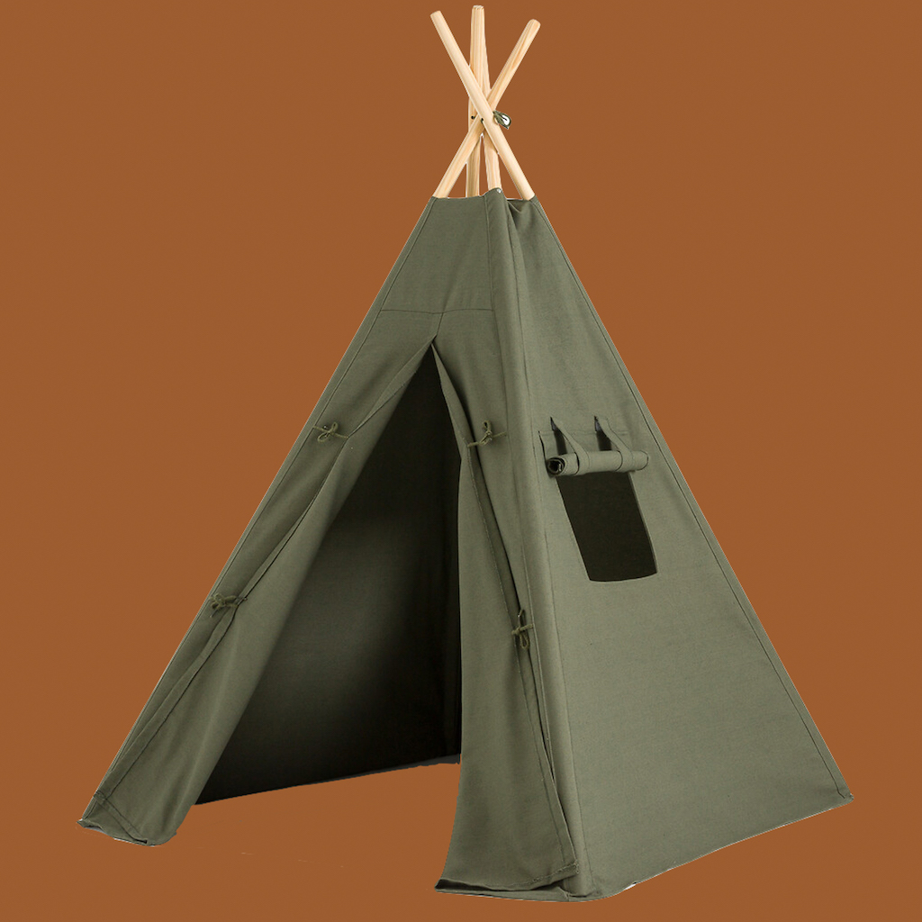 tipi enfant vert kaki