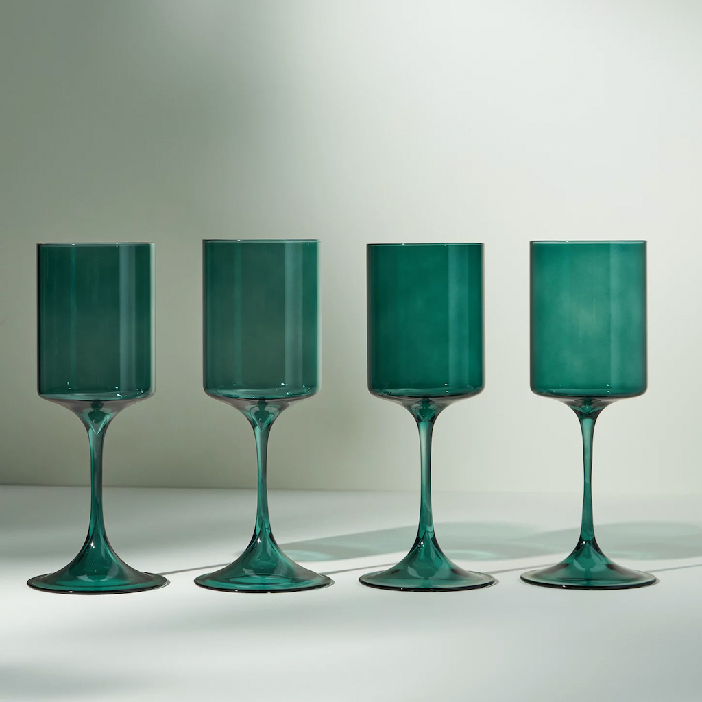 verre à vin vert