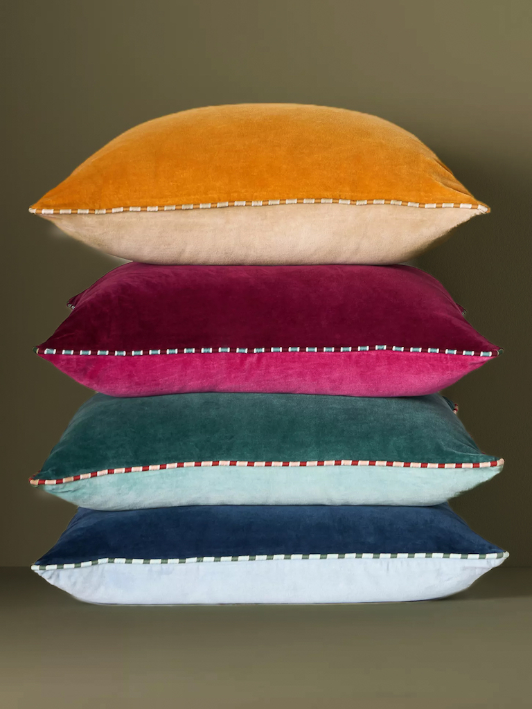 coussin multicolore