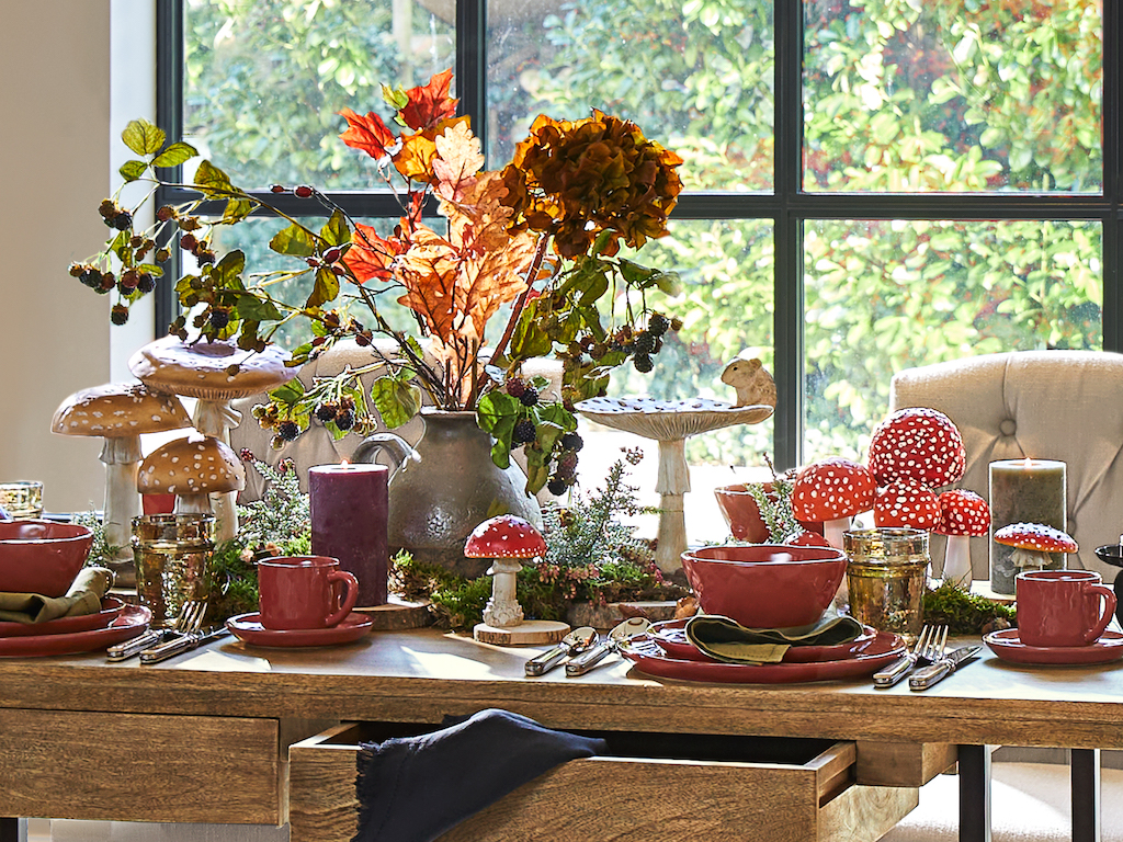 décoration table d'automne