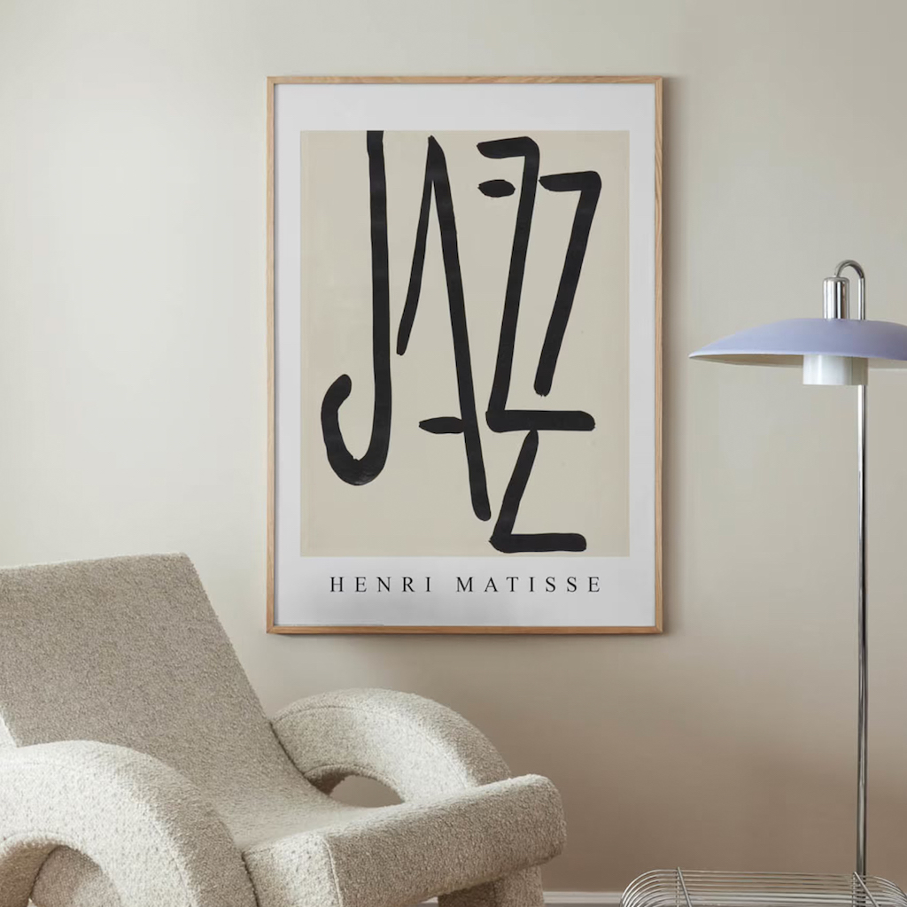 idée cadeau homme affiche jazz