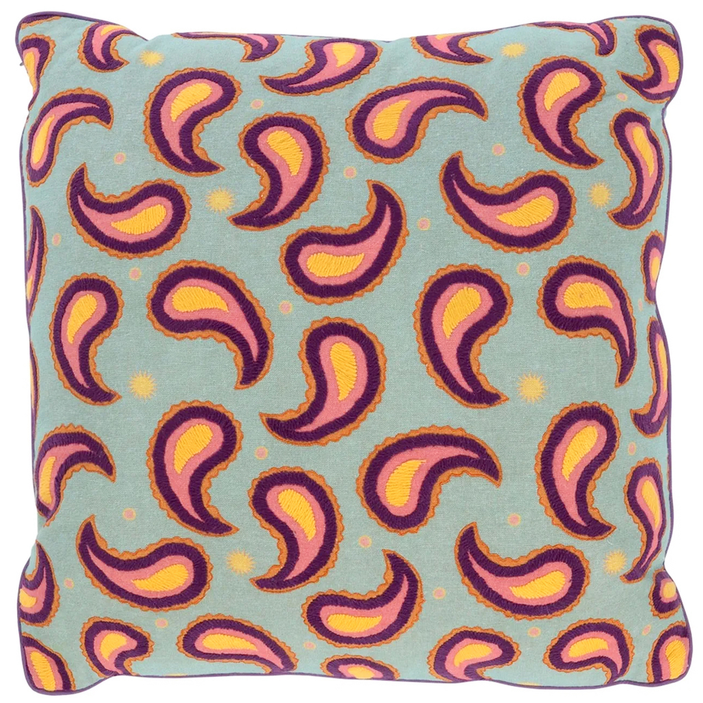 coussin multicolore