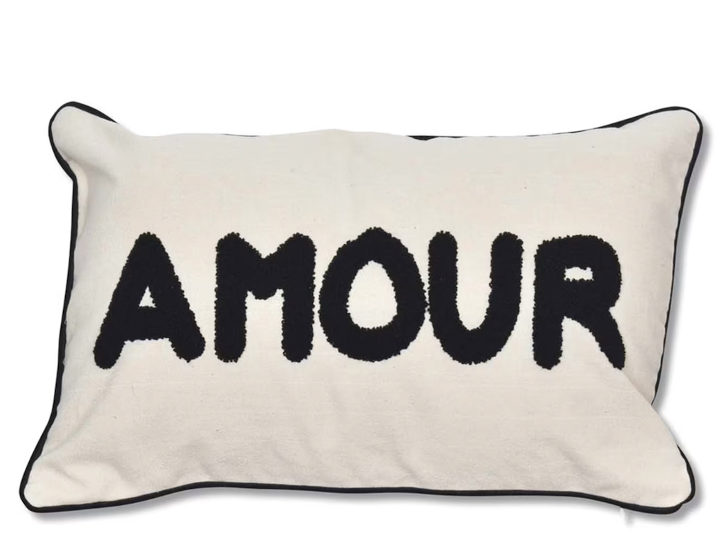 coussin mot amour