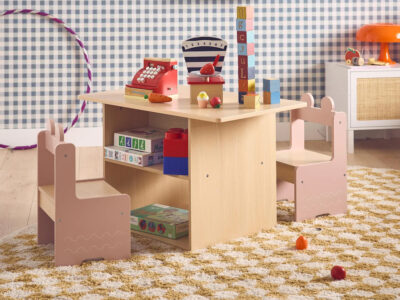 déco enfant motif damier carreaux