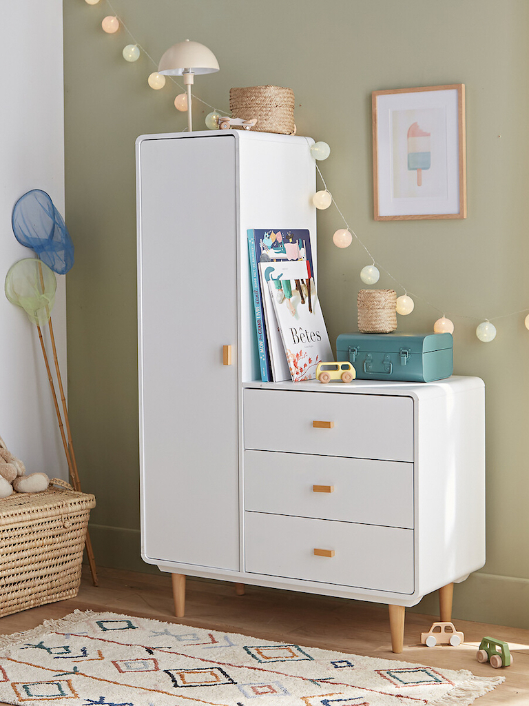 combiné armoire commode enfant