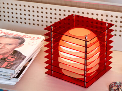 lampe design rouge