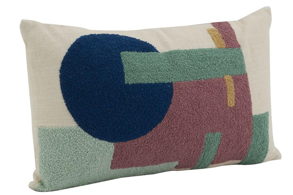 coussin multicolore