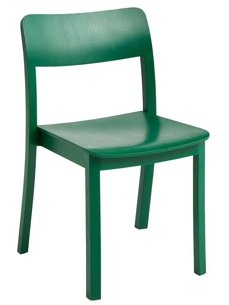 chaise design verte